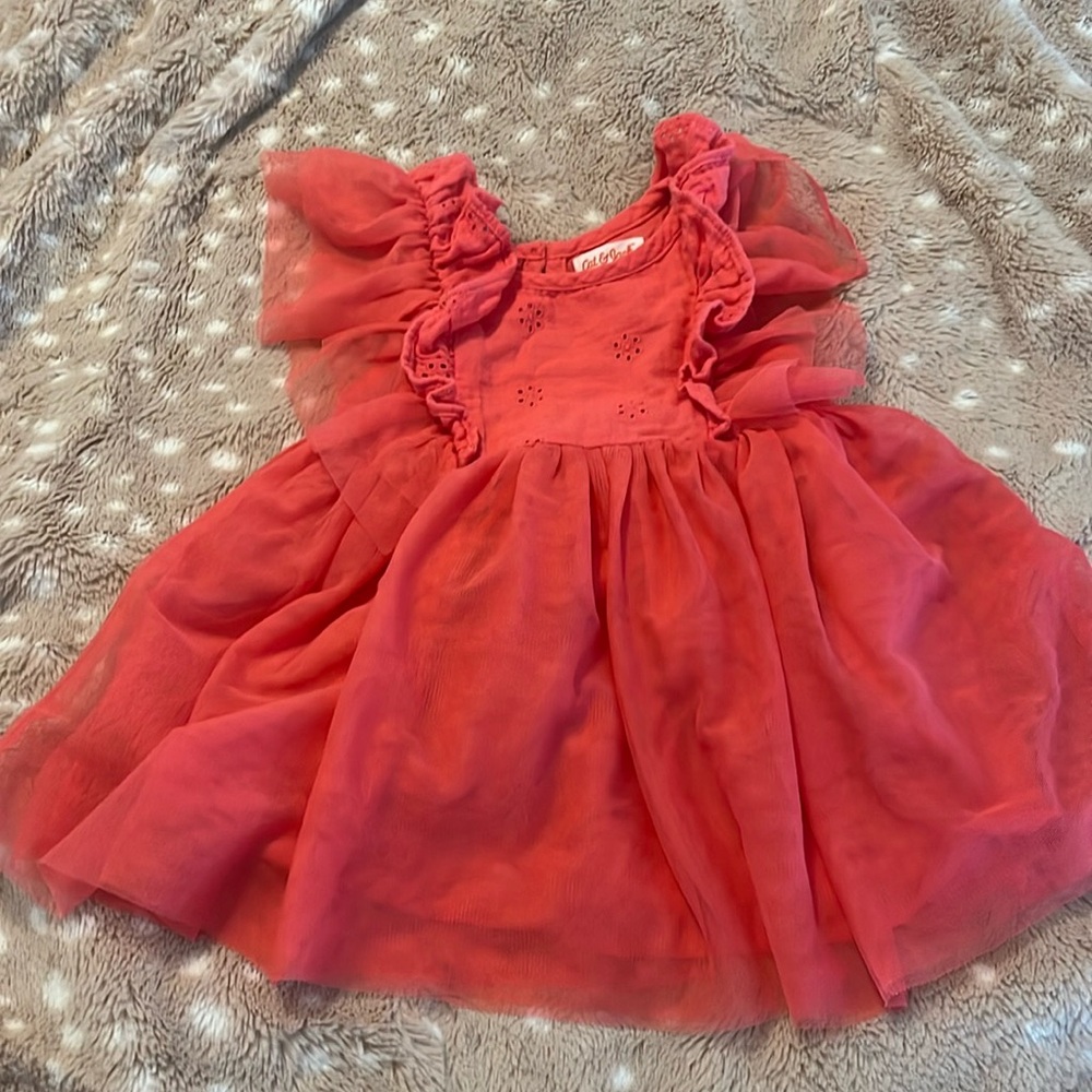 Cat and Jack coral dress 12 months